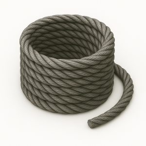 Канат тройной свивки ЛК-Р 25 мм ГОСТ 3089-80 в наличии в Новгороде