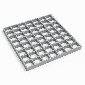 Решетчатый настил P 33х11/30х2 500х1000 мм в наличии в Новгороде