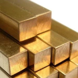 Латунный квадрат тянутый 9,5х9,5 мм ЛС59-1В ГОСТ 2060-2006 в наличии в Новгороде