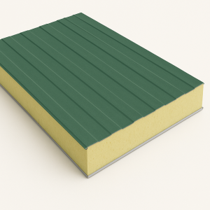 Стеновая сэндвич-панель с минеральной ватой 60 мм RAL 8017 в наличии в Новгороде