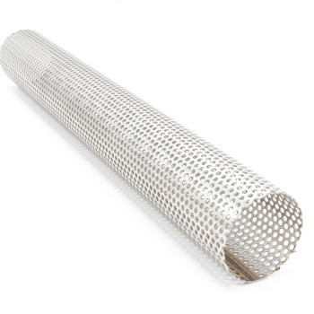 Труба перфорированная нержавеющая 25х1 мм шаг 111 AISI 201 в наличии в Новгороде