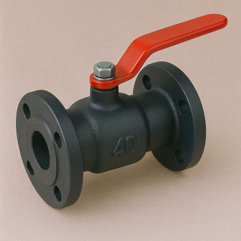 Чугунный кран конусный проходной фланцевый ДУ 32 РУ 10 ГОСТ 9702-87 в наличии в Новгороде