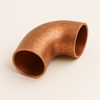 Отвод двухраструбный медный 45° 133 мм М2р ГОСТ 32590-2013 в наличии в Новгороде