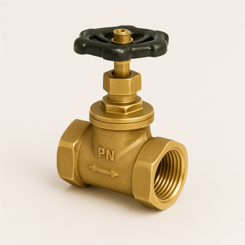 Клапан запорный латунный ДУ 50 РУ 16 15б1п в наличии в Новгороде