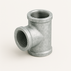 Тройник оцинкованный приварной ДУ 57 в наличии в Новгороде