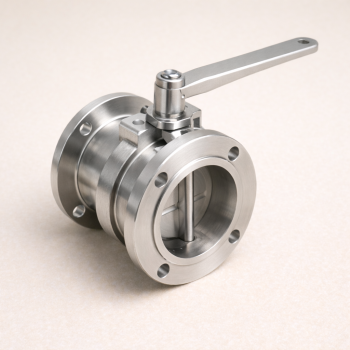 Заслонка проходная ВР/ВР с пневмоприводом воздух-пружина AISI 304 DN 100 в наличии в Новгороде