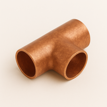 Тройник медный для высокотемпературной пайки 14 мм Cu-DHP ГОСТ 32590-2013 в наличии в Новгороде